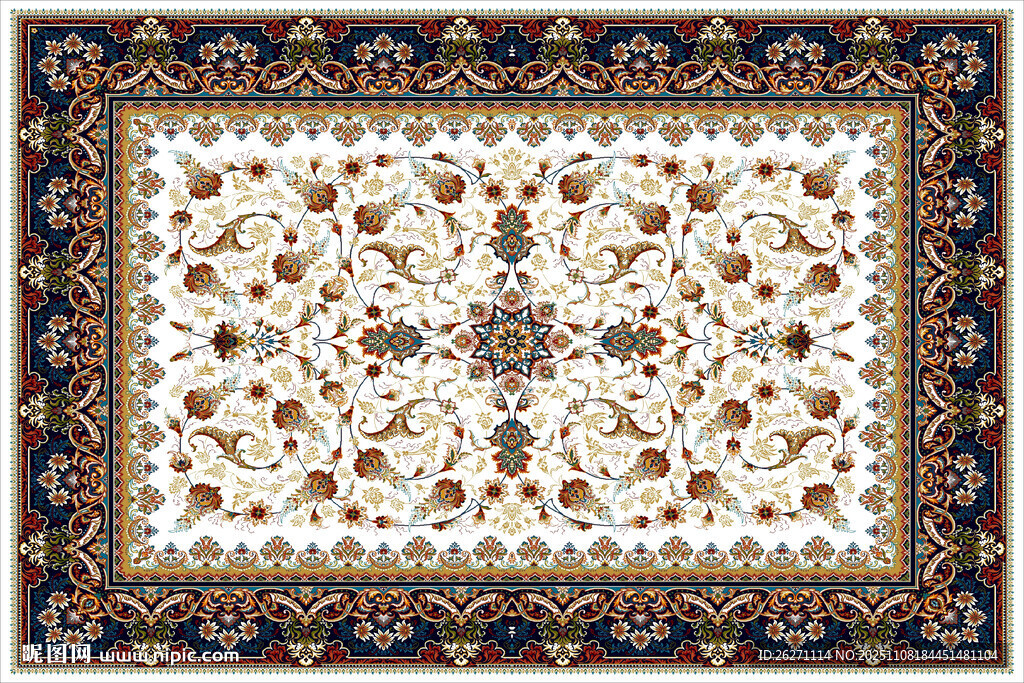 精美传统花纹地毯图案