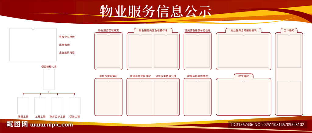 物业服务信息公示