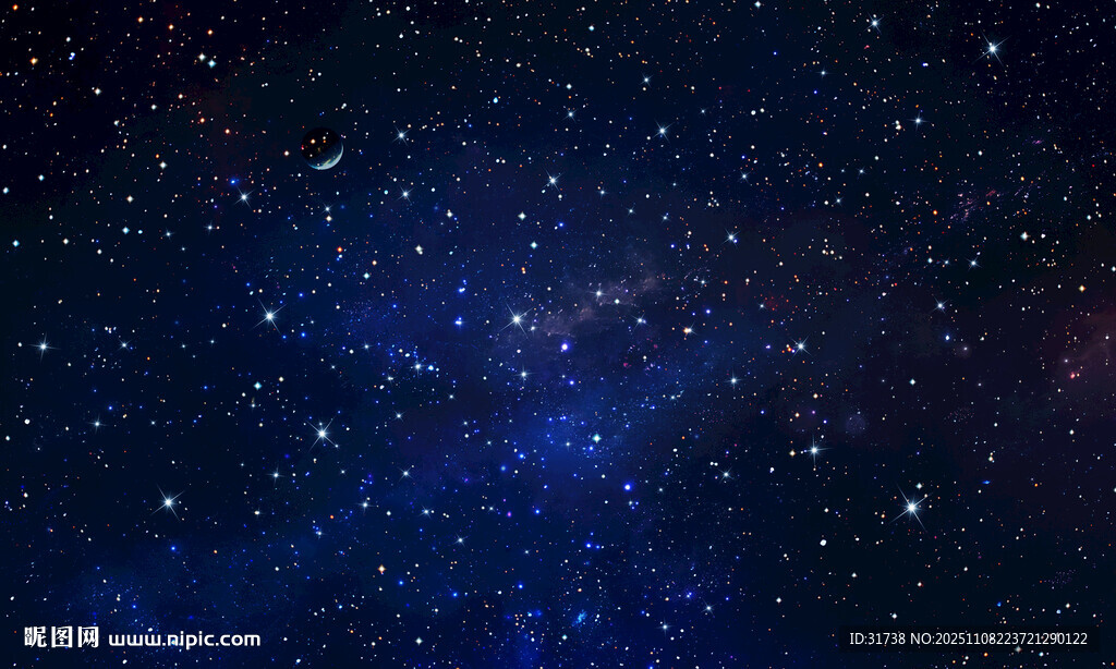 黑色星空背景图素材