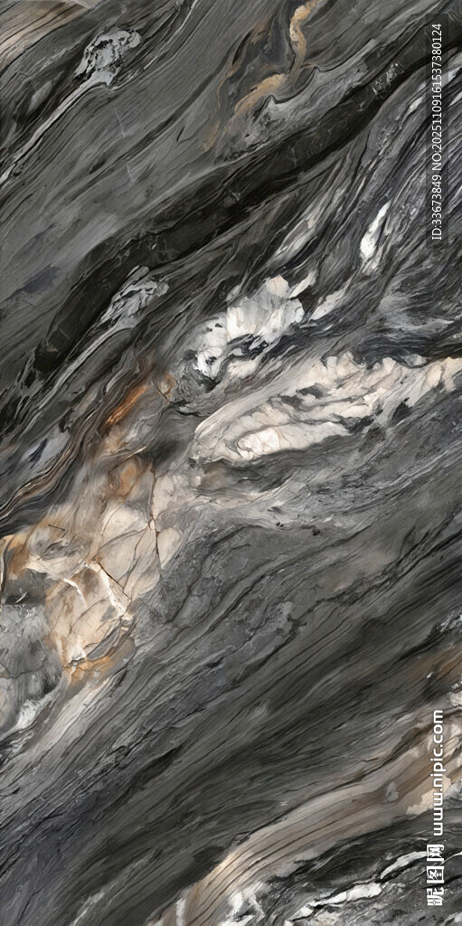 黑色纹理大理石石材