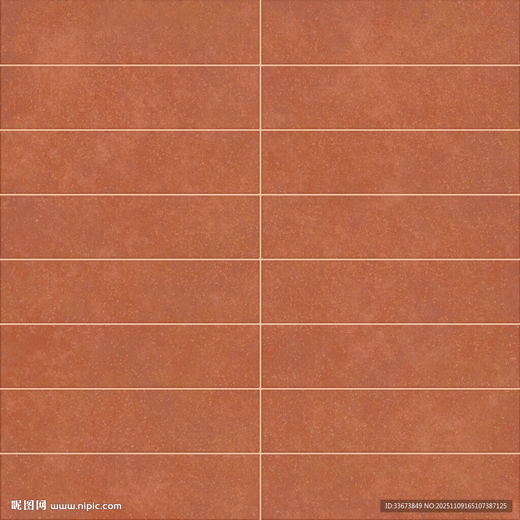 棕红色瓷砖花砖纹理背景图