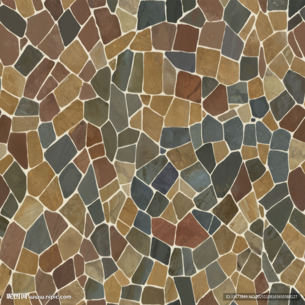 多彩马赛克瓷砖花砖纹理图案