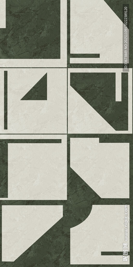 几何抽象花砖仿古砖设计