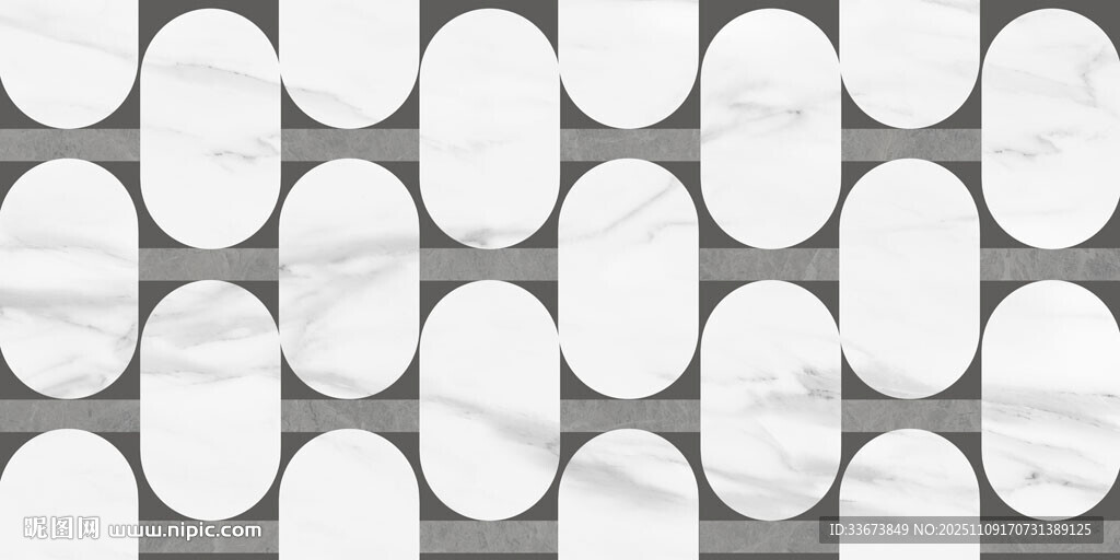 几何图案白色仿古砖花砖背景