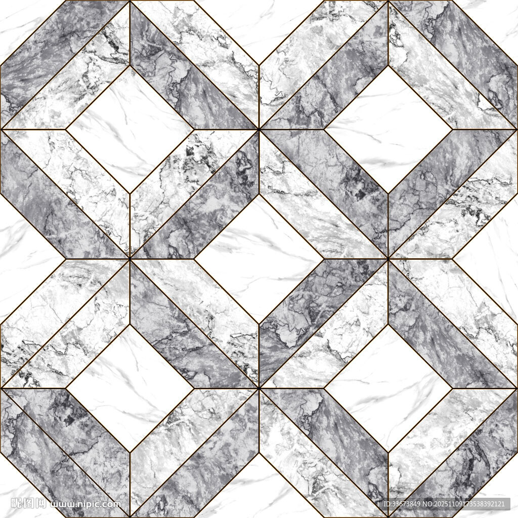 几何大理石瓷砖图案
