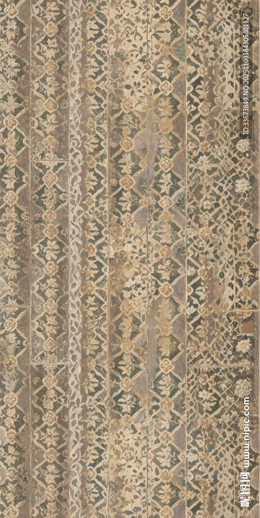 复古花纹地毯纹理图案