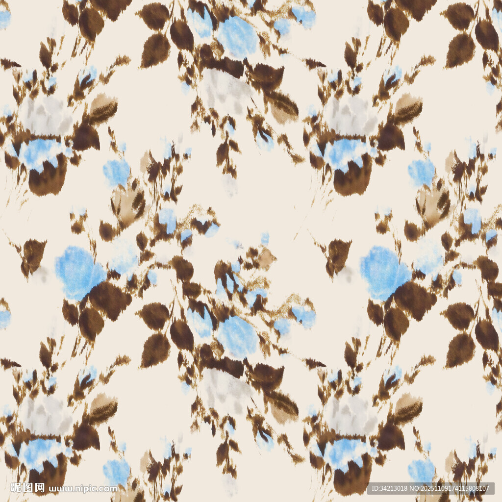 大牌复古花卉图案