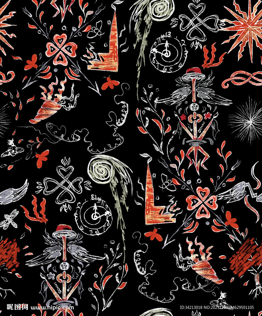 大牌神秘奇幻图案