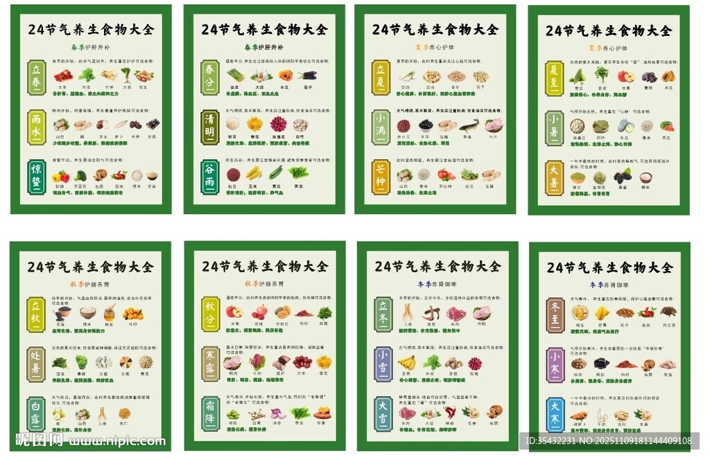 24节气养生食物大全