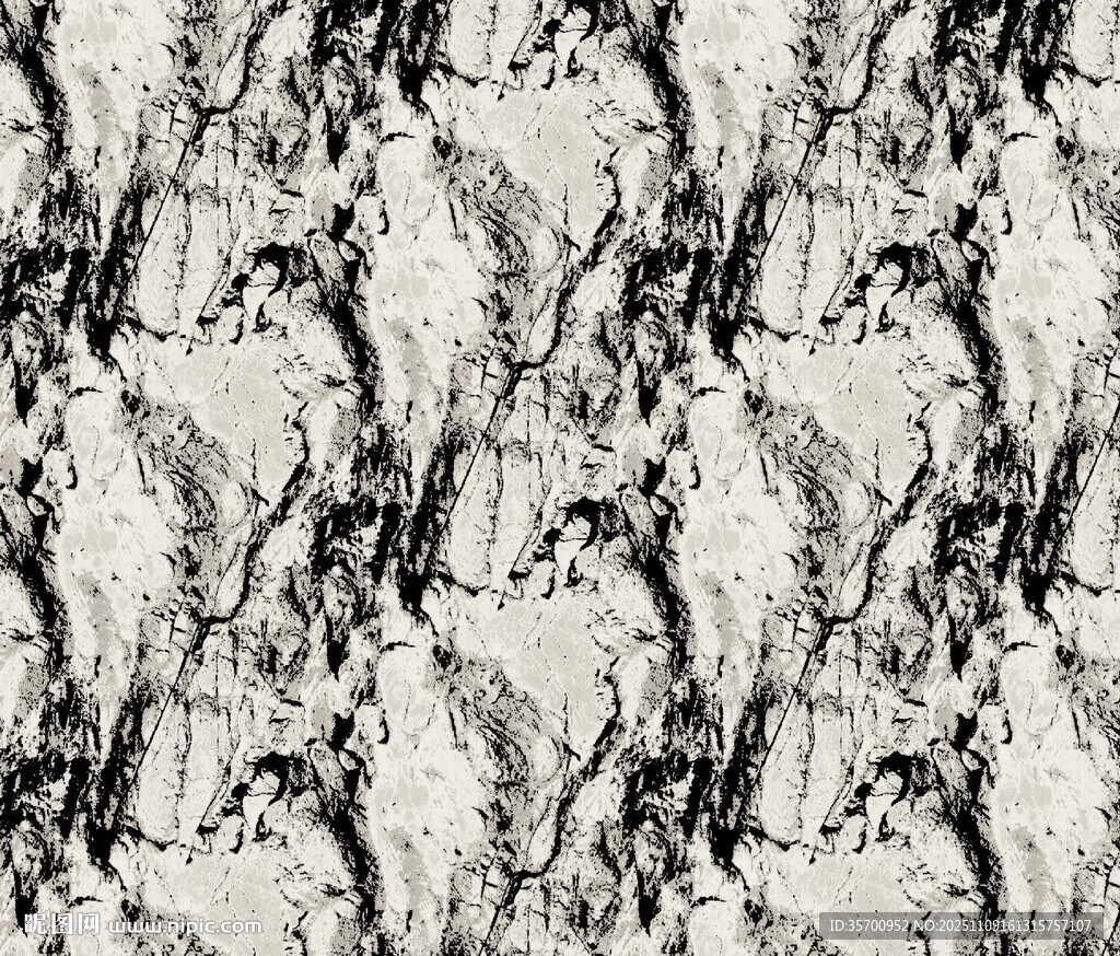 黑白纹理大理石图案扎染