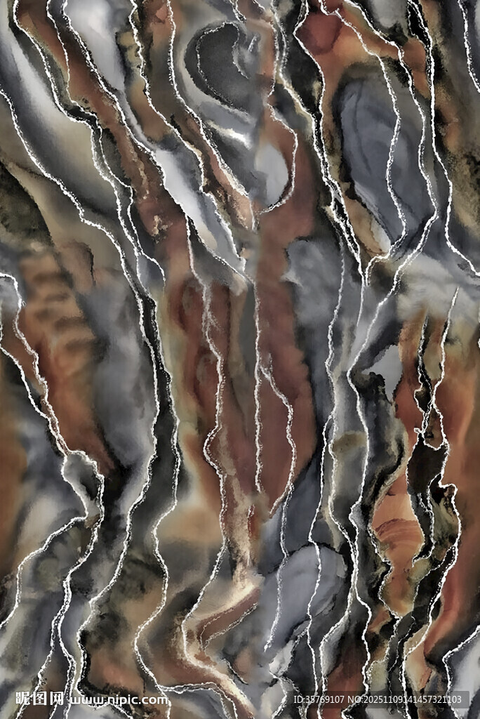 多彩纹理大理石图案