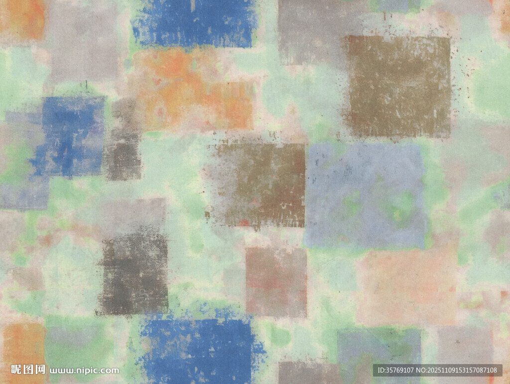 多彩方块抽象纹理图案