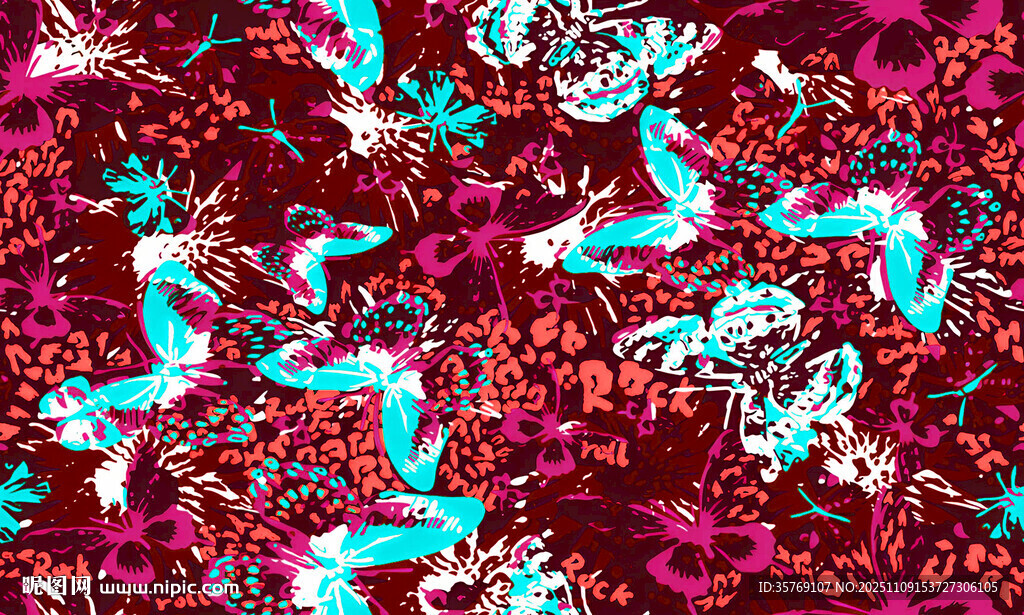 抽象多彩图案纹理背景