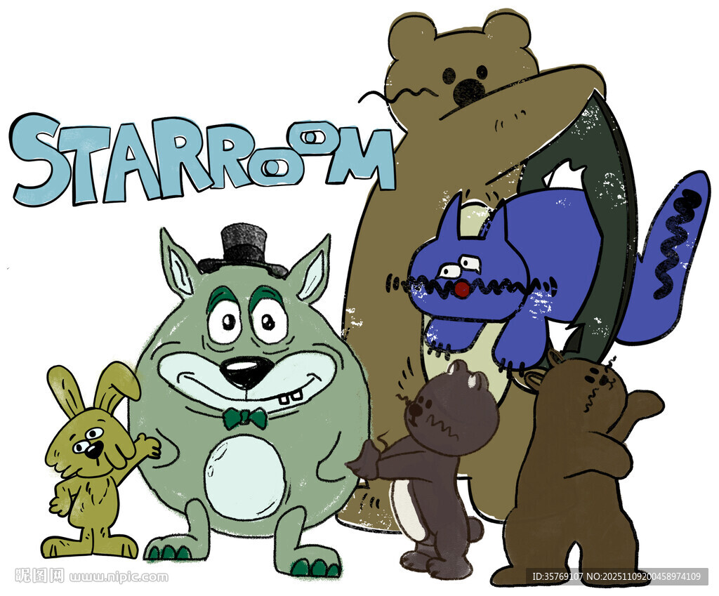 星际飞船角色卡通形象