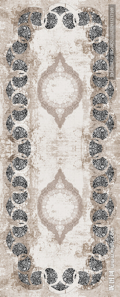 几何花纹地毯图案设计