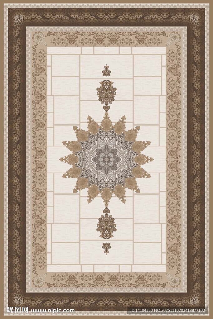 精美几何图案地毯设计图