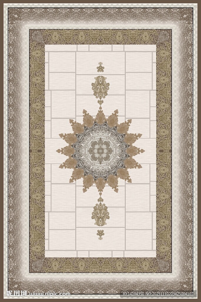 精美几何花纹瓷砖图案