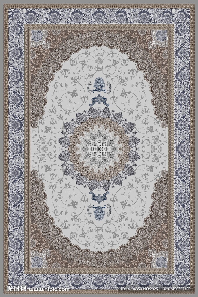 复古花纹地毯图案设计