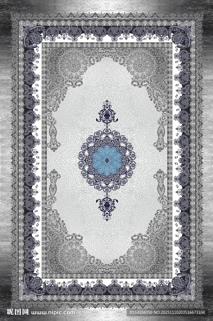 精美几何图案地毯设计