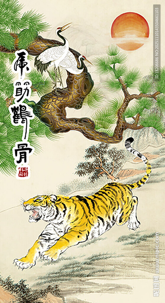 玄关虎筋鹤骨形象墙