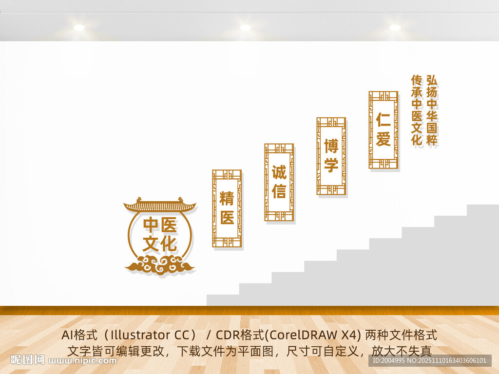 中医楼梯文化墙