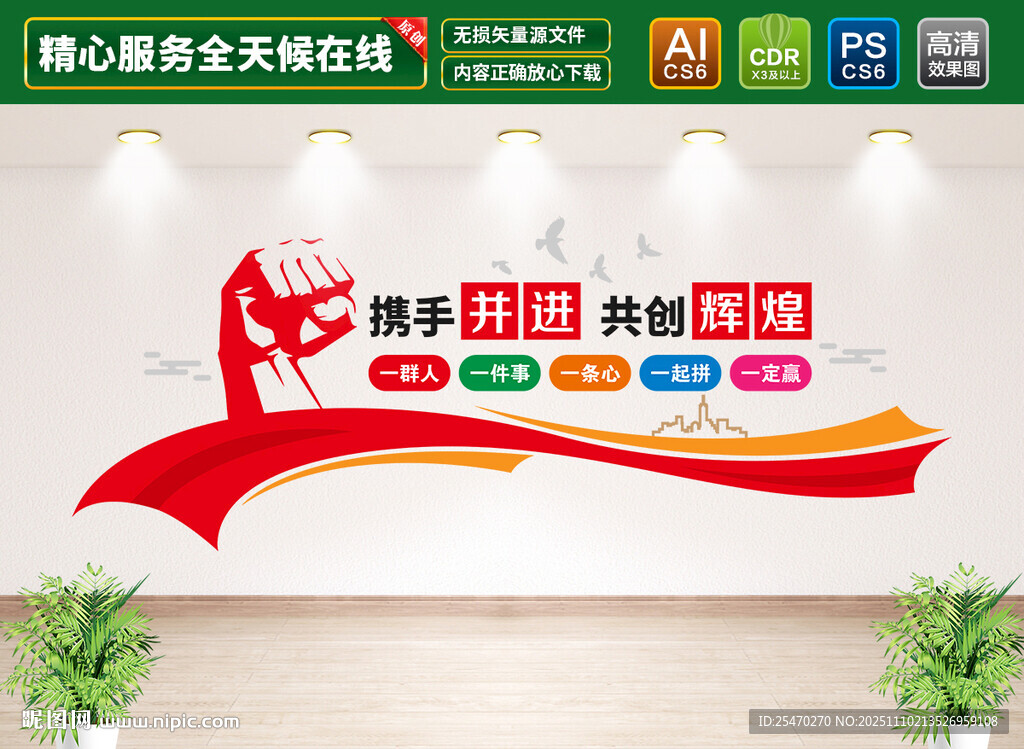 团队励志标语文化墙