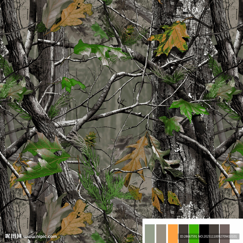 森林迷彩图案纹理