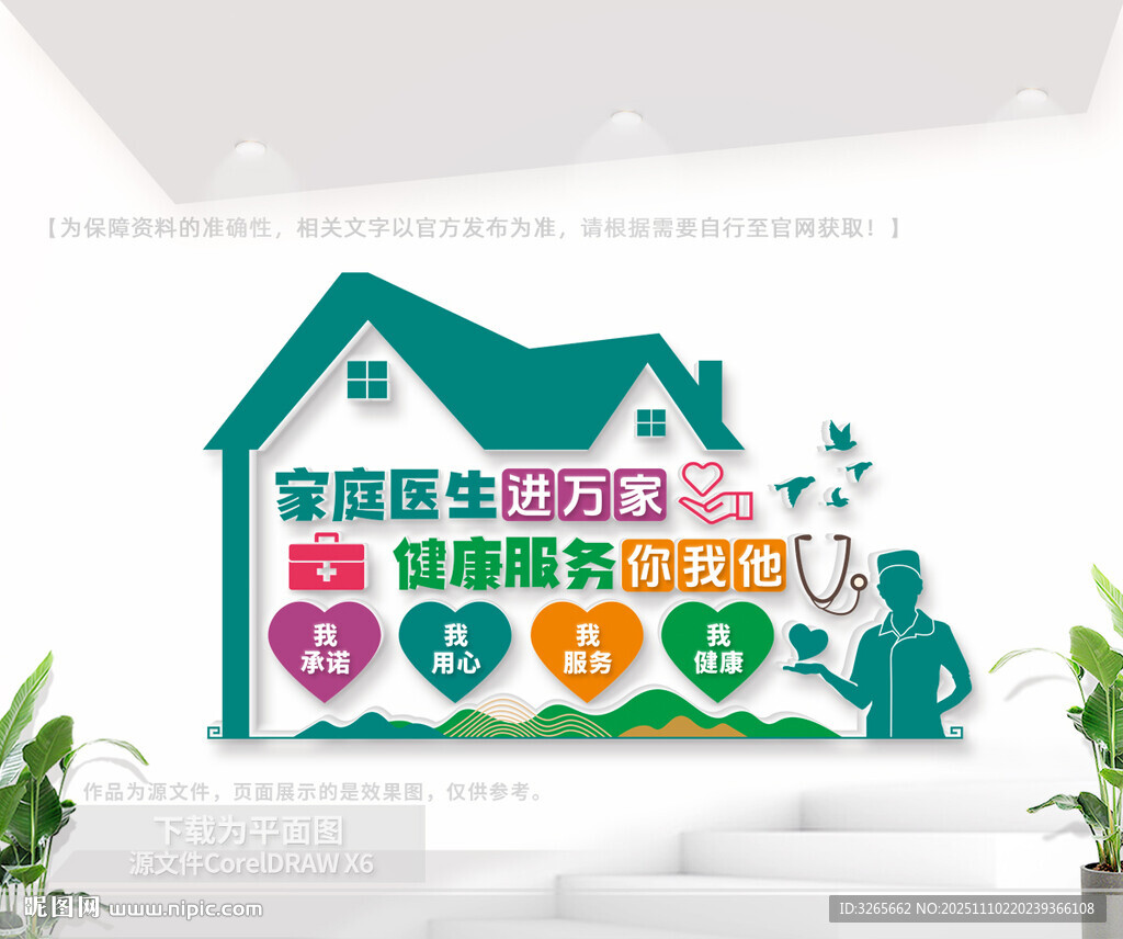 社区家庭医生签约服务文化墙