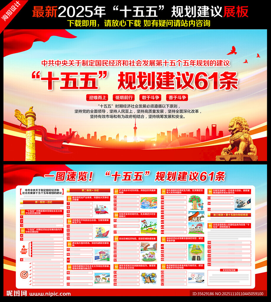 一图速览十五五规划建议61条