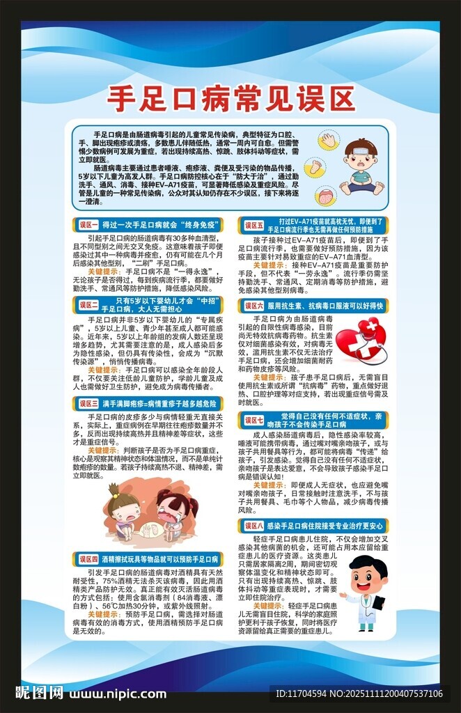 手足口病防治知识海报