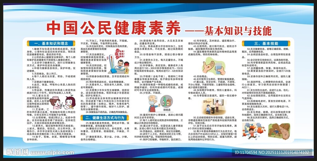 中国公民健康素养宣传栏