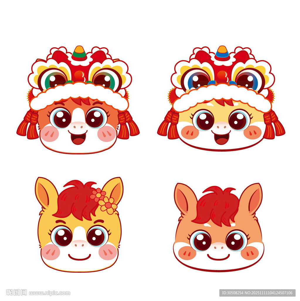 可爱动物头饰卡通形象