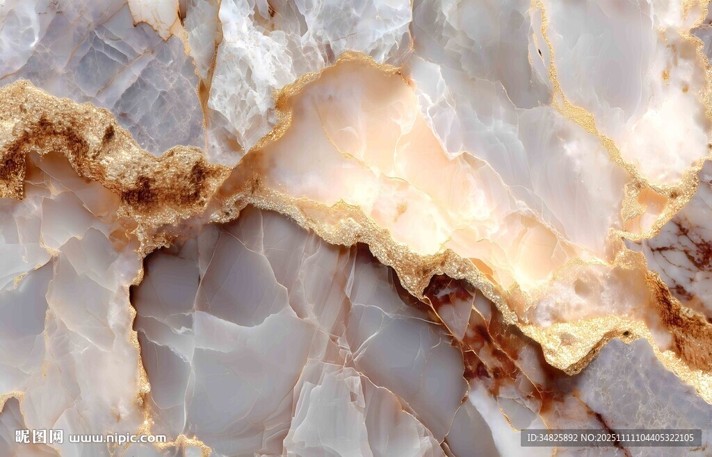 金色大理石纹理图案