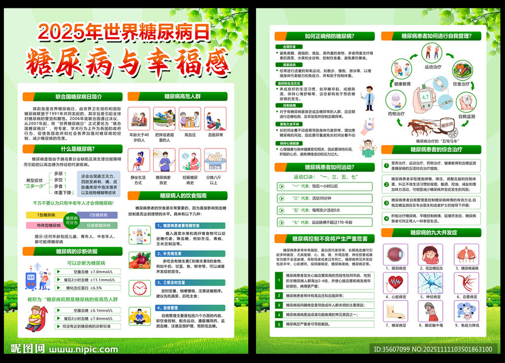 2025糖尿病日宣传单