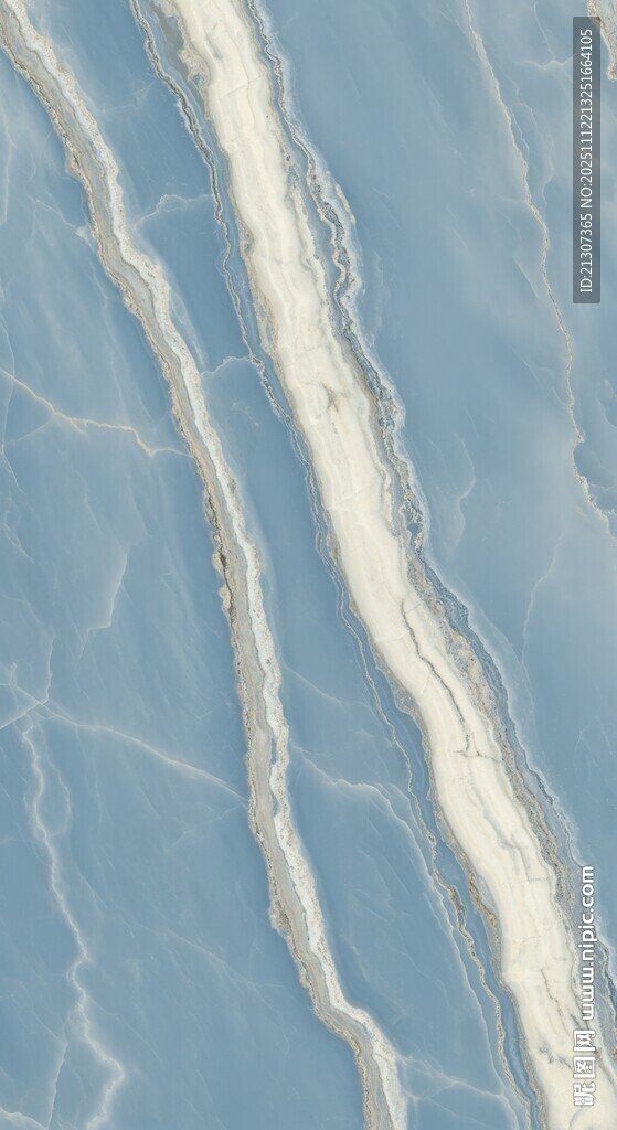 蓝色纹理大理石图案