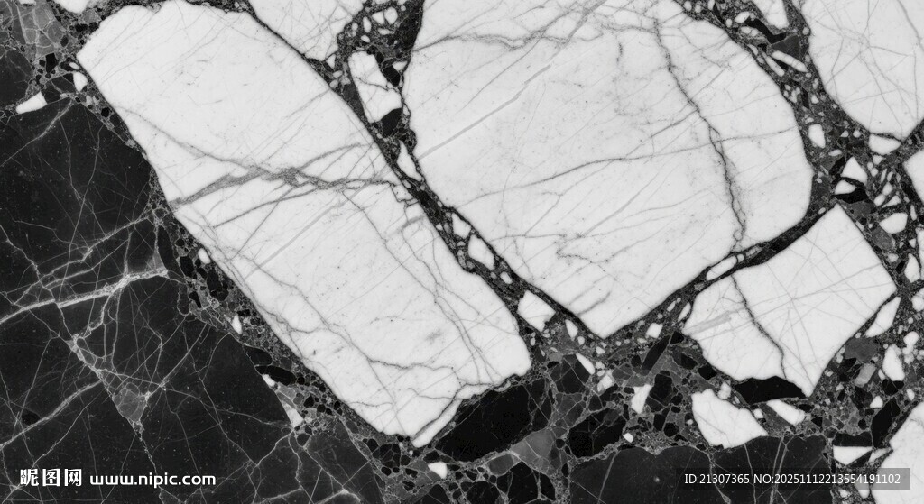 黑白大理石纹理图案