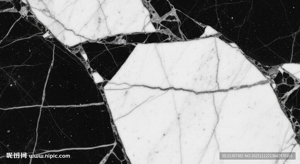 黑白大理石纹理图案