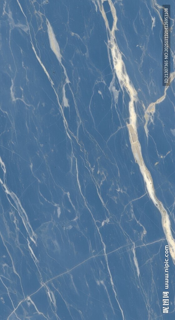 蓝色大理石纹理表面