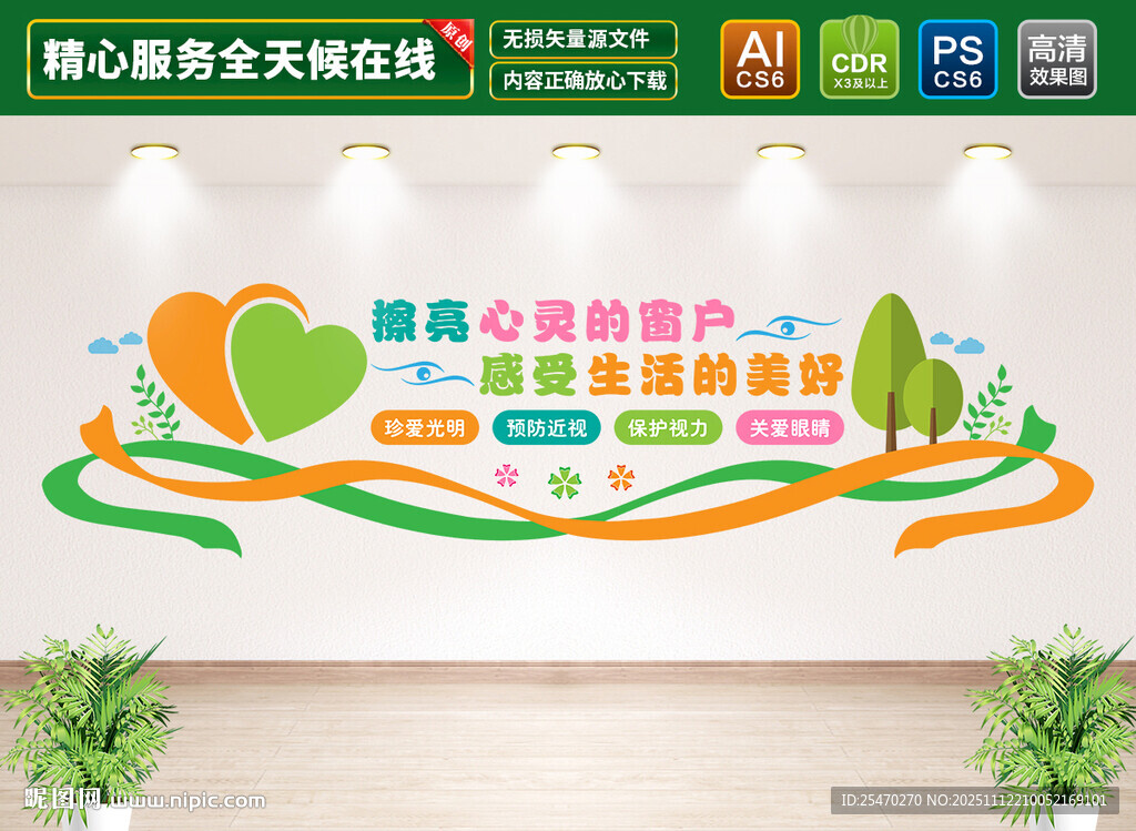 眼科视力文化墙