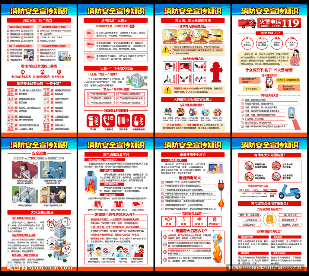 消防安全知识展板