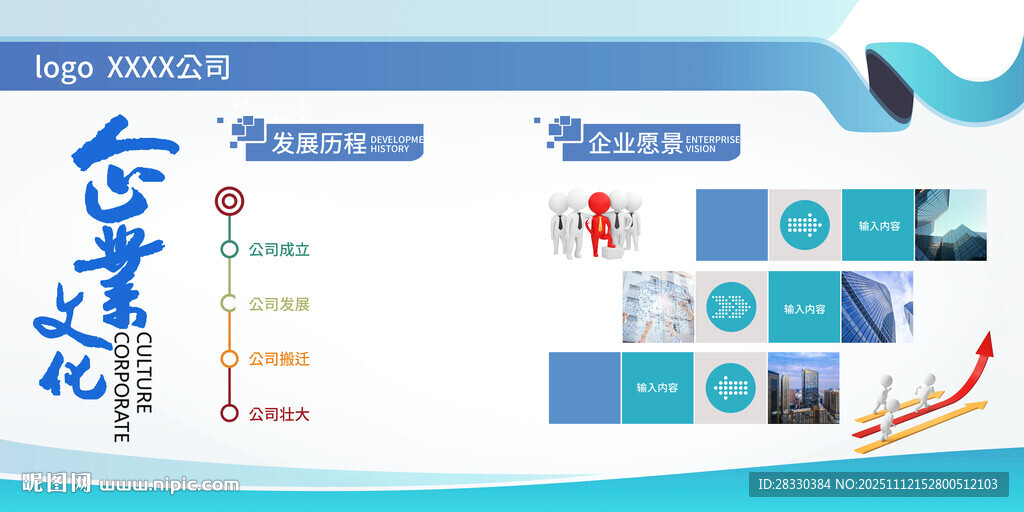 企业形象展示展板文化墙