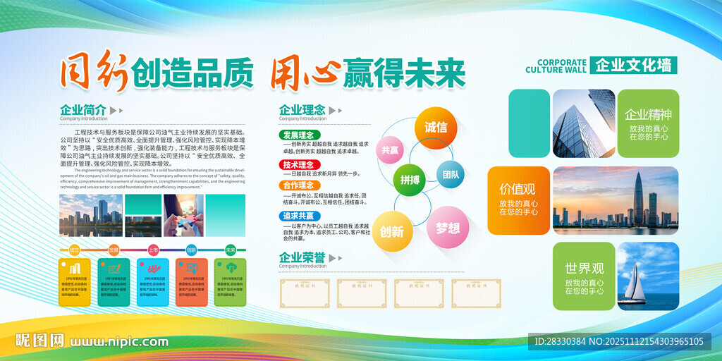 企业简介文化墙