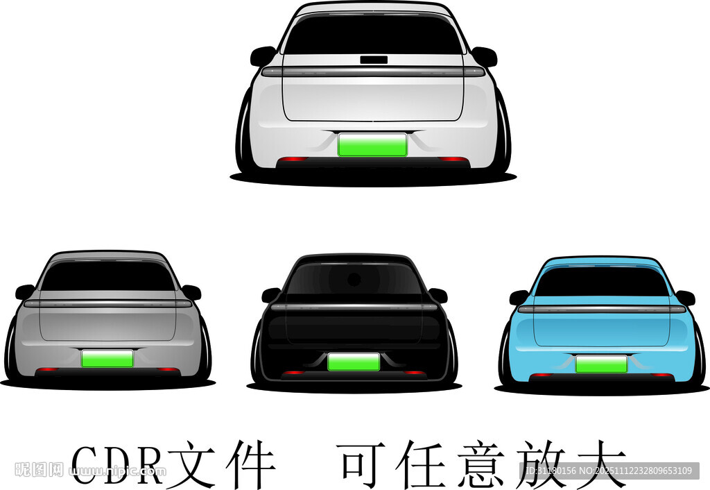 汽车矢量图案理想