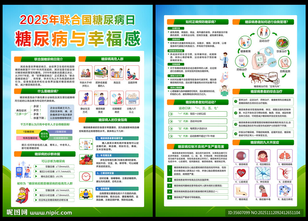 2025年糖尿病日宣传单