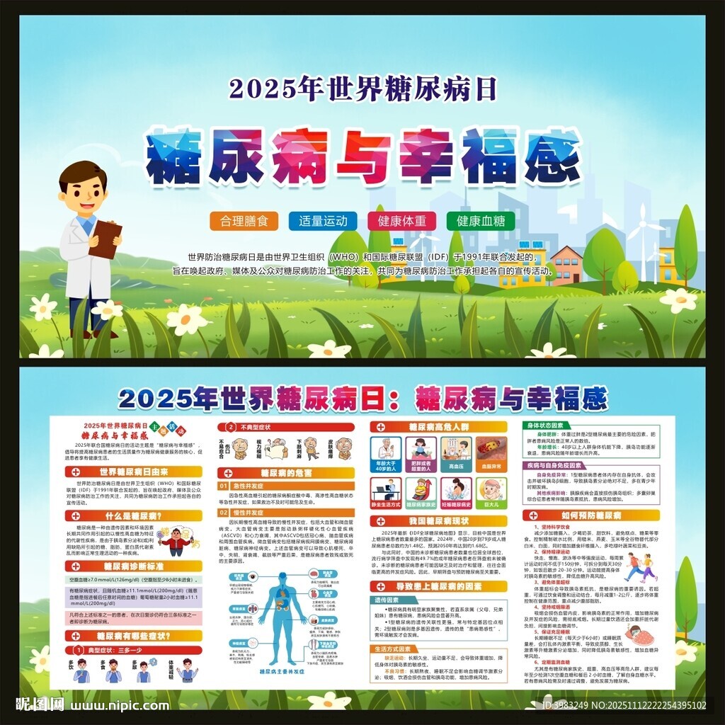 2025年世界糖尿病日宣传栏