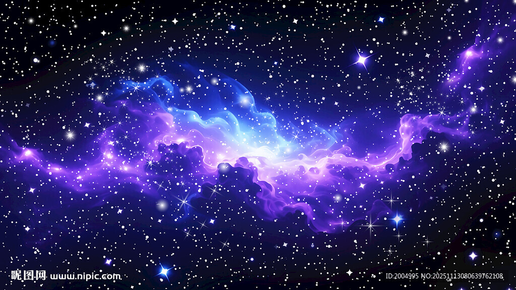 蓝紫色梦幻星空