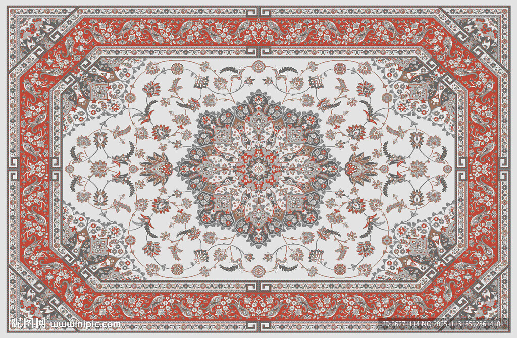 传统花纹地毯图案设计