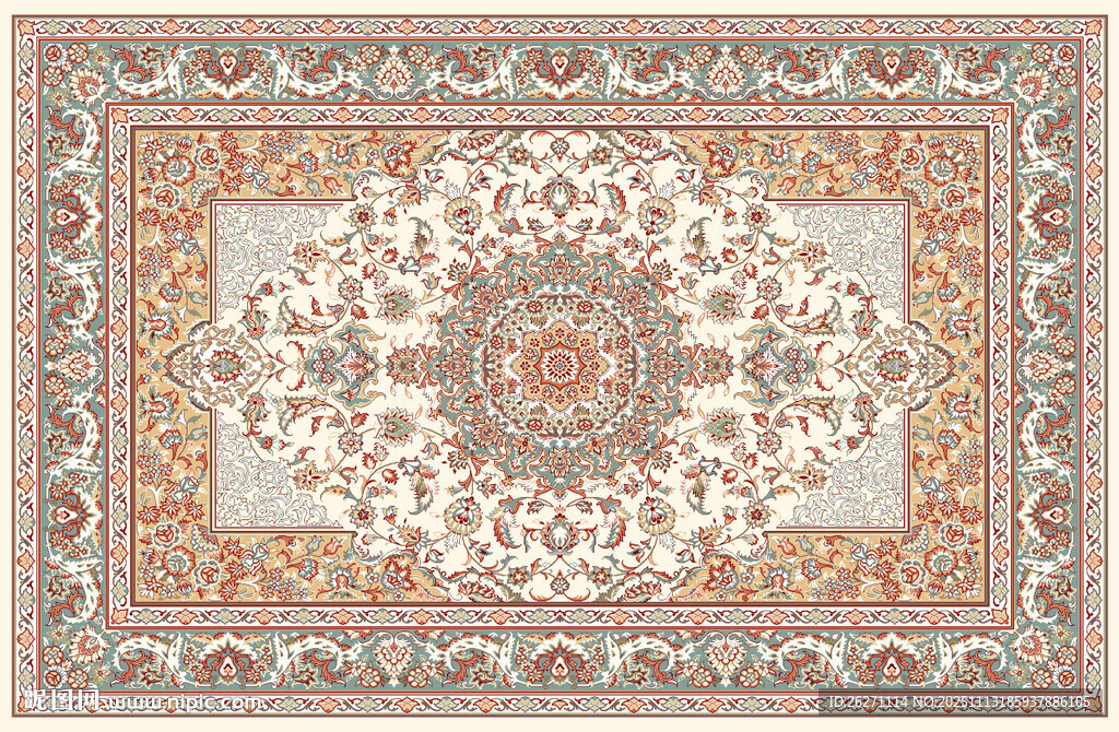 精美传统花纹地毯图案