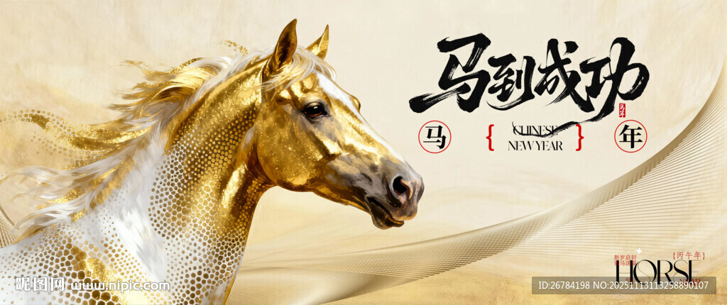 2026年 马年背景 