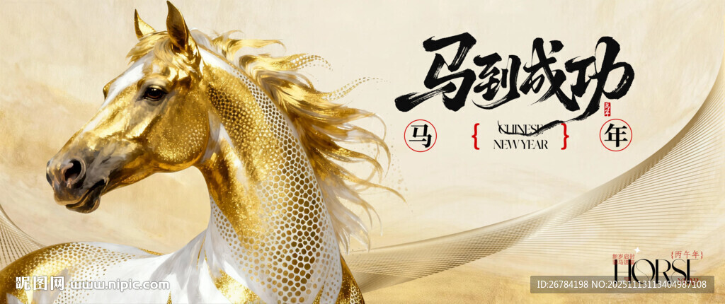 2026年 马年背景